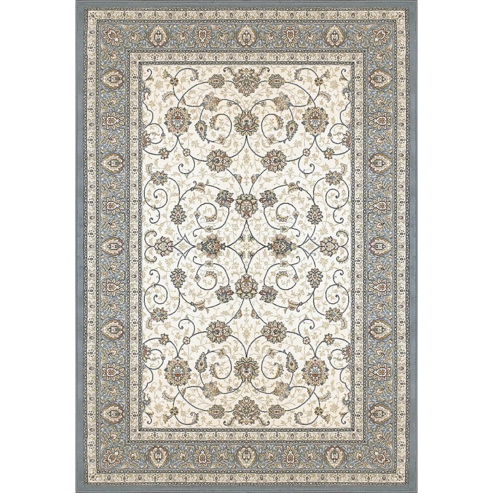 Dynamic Rugs 57120-6454 Ancient Garden 2 Ft. X 3.11 Ft. Rectangle Rug in Ivory/Light Blue